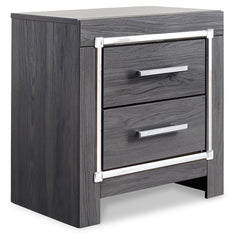 Lodanna - Two Drawer Night Stand - Gray
