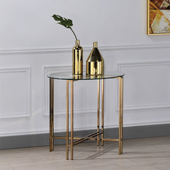 Veises - End Table - Champagne