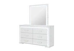 Naomi - Dresser With LED - Silver