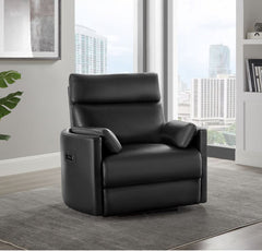 U8571 - Power Recliner - Charcoal / Dark Gray
