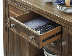 Moriville - Dining Room Server - Grayish Brown