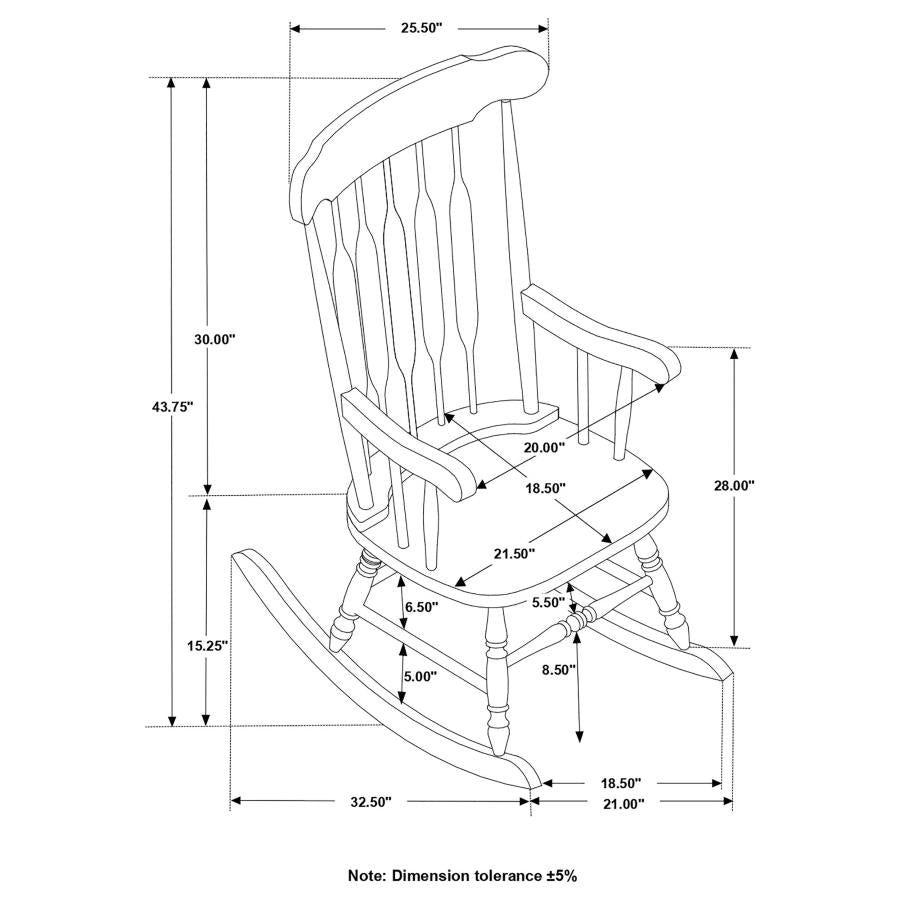 Gina White Rocking Chair - MyWaynesHome #