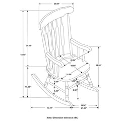 Gina White Rocking Chair - MyWaynesHome #