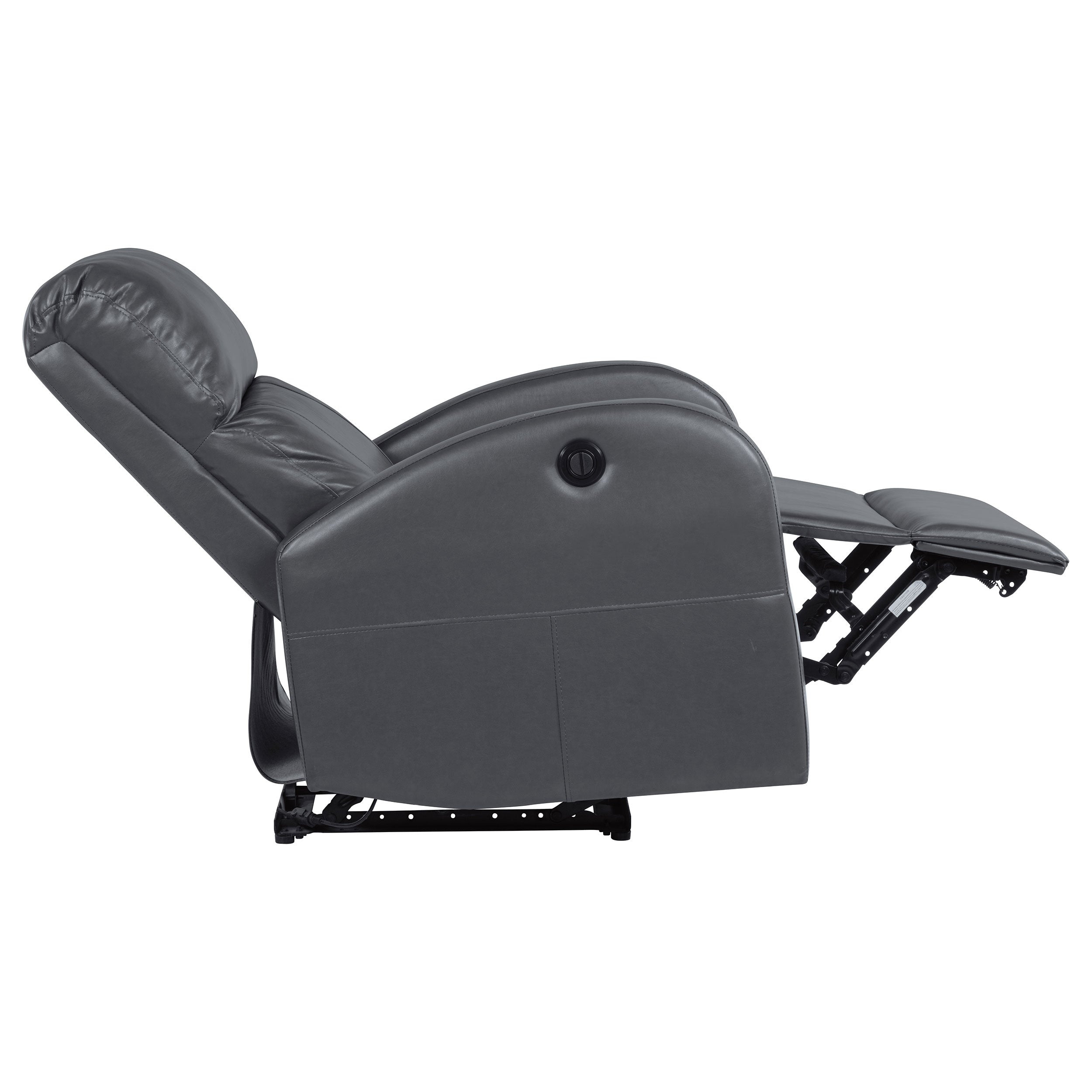 Grant Upholstered Power Recliner Chair Grey - MyWaynesHome #