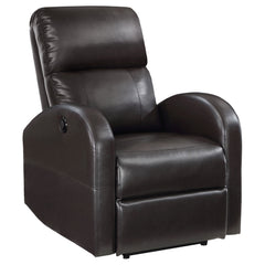 Grant Upholstered Power Recliner Chair Brown - MyWaynesHome #