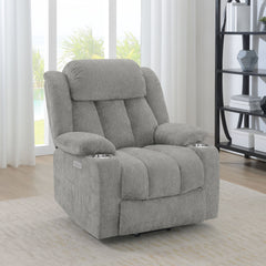 Houston Upholstered Power Lift Recliner Grey - MyWaynesHome #