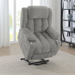Houston Upholstered Power Lift Recliner Grey - MyWaynesHome #