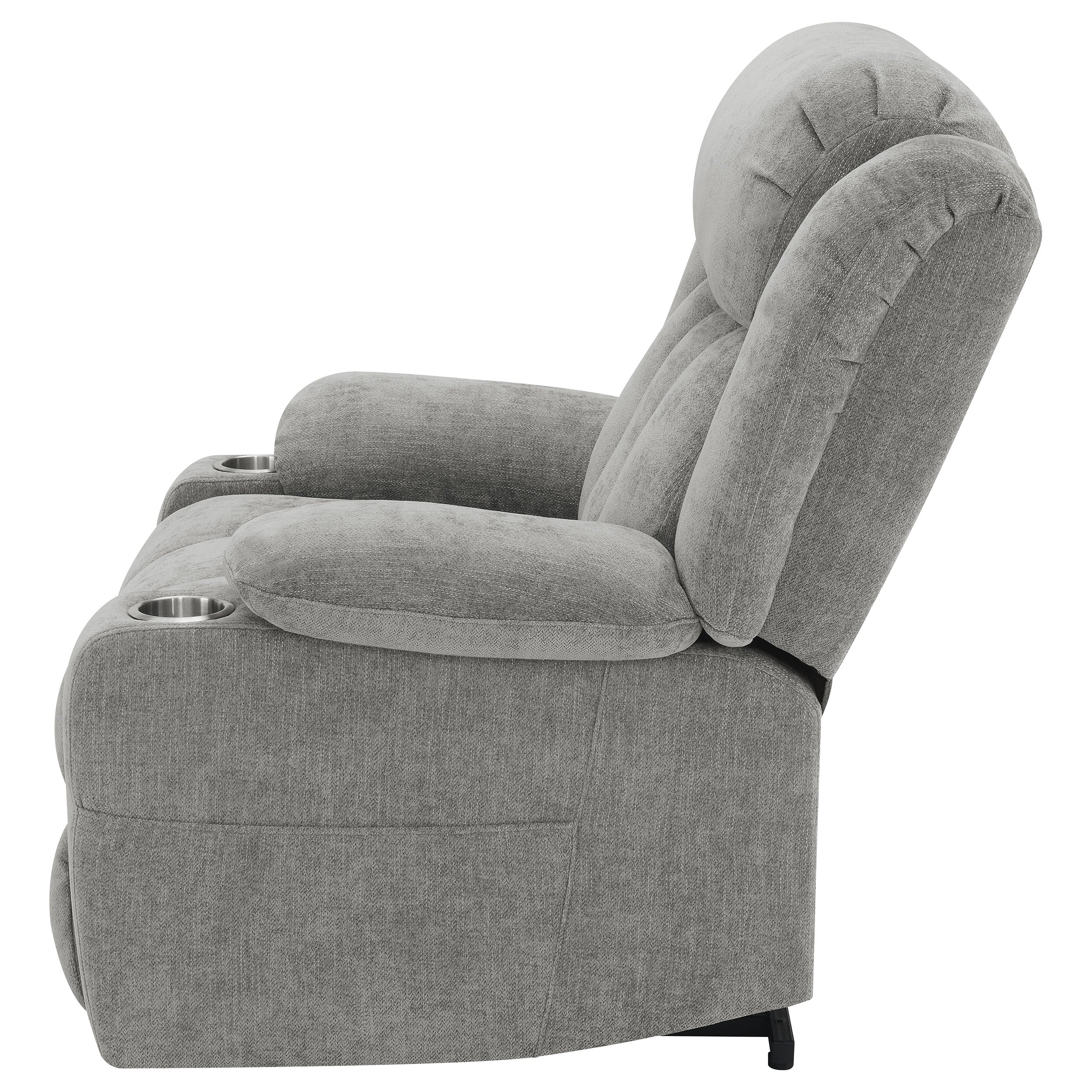 Houston Upholstered Power Lift Recliner Grey - MyWaynesHome #