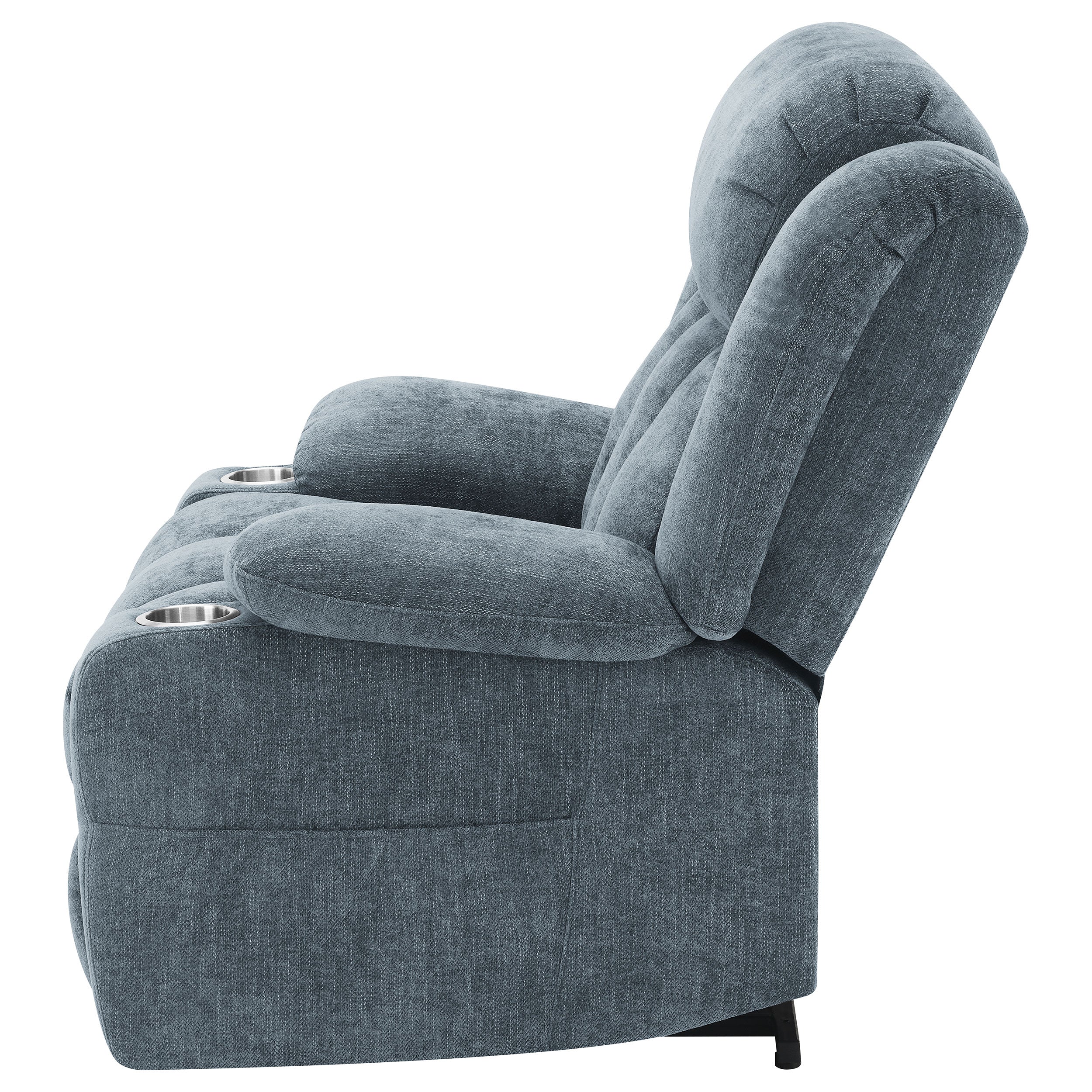 Houston Upholstered Power Lift Recliner Slate Blue - MyWaynesHome #