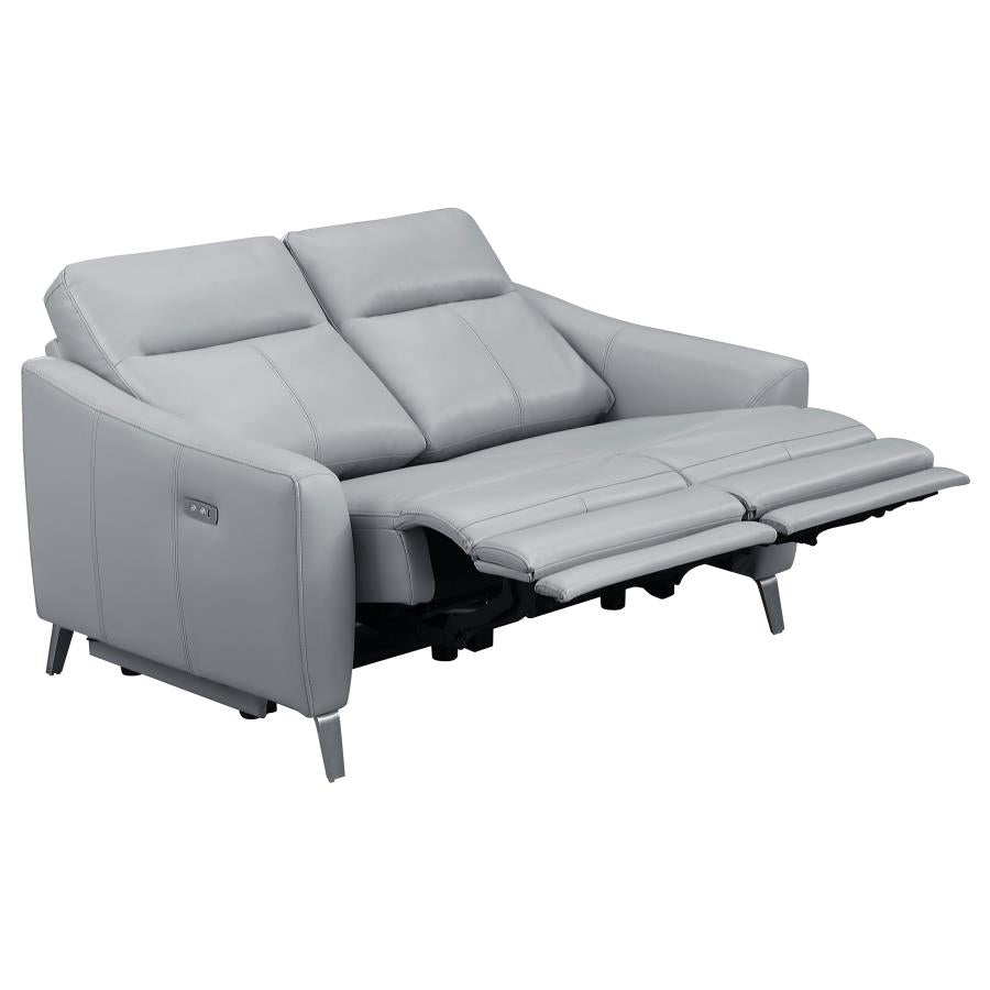 Derek Grey 3 Pc Power Sofa Set - MyWaynesHome #