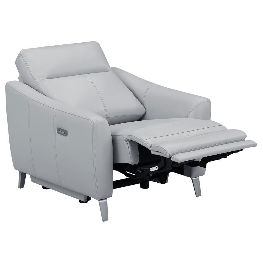Derek Grey 3 Pc Power Sofa Set - MyWaynesHome #