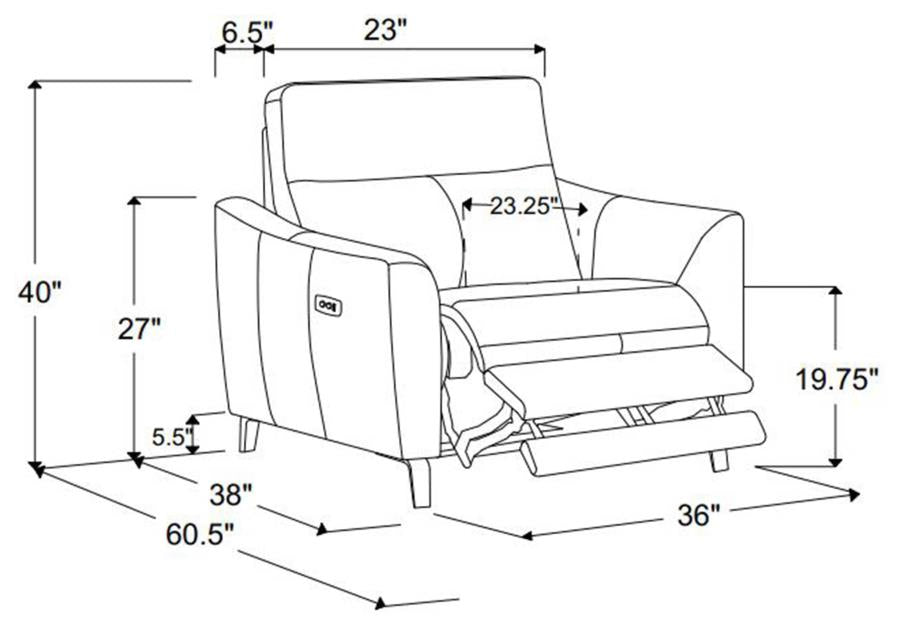 Derek Grey Power Recliner - MyWaynesHome #