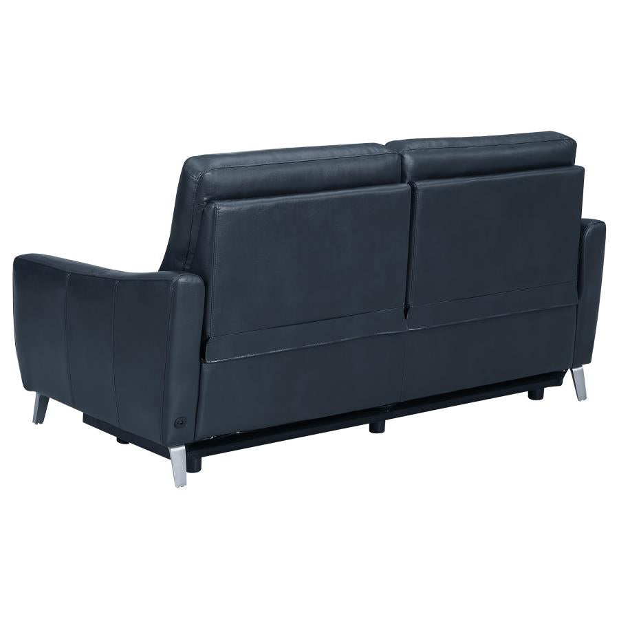 Derek Blue 3 Pc Power Sofa Set - MyWaynesHome #