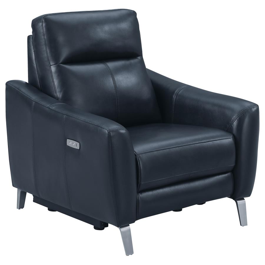 Derek Blue 3 Pc Power Sofa Set - MyWaynesHome #