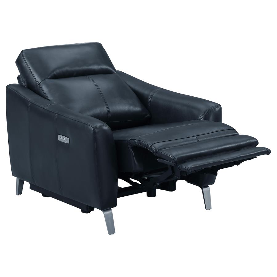 Derek Blue 3 Pc Power Sofa Set - MyWaynesHome #