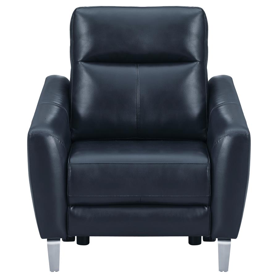Derek Blue 3 Pc Power Sofa Set - MyWaynesHome #