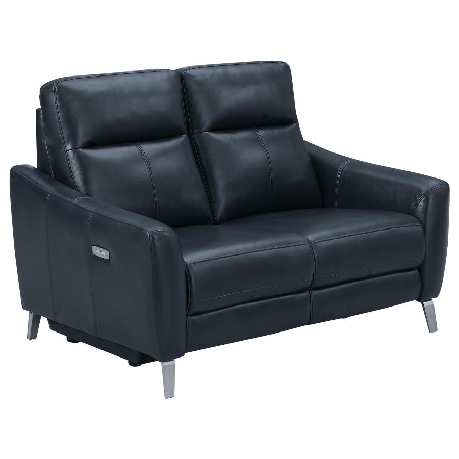 Derek Blue Power Loveseat - MyWaynesHome #
