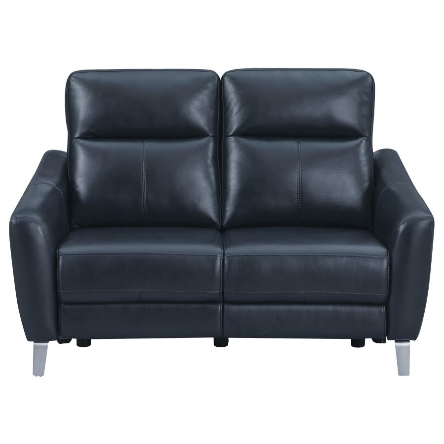 Derek Blue Power Loveseat - MyWaynesHome #