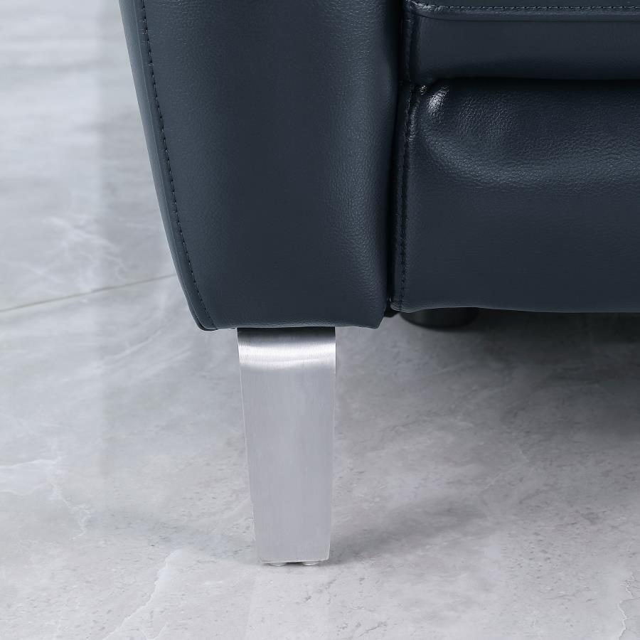 Derek Blue Power Loveseat - MyWaynesHome #