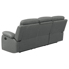 Nova 2-piece Upholstered Padded Arm Sofa Set Dark Grey - MyWaynesHome #