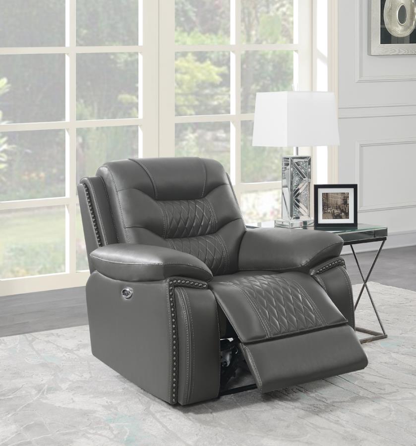 Flamenco Grey Power Recliner - MyWaynesHome #