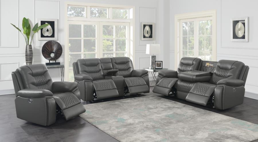 Flamenco Grey Power Recliner - MyWaynesHome #