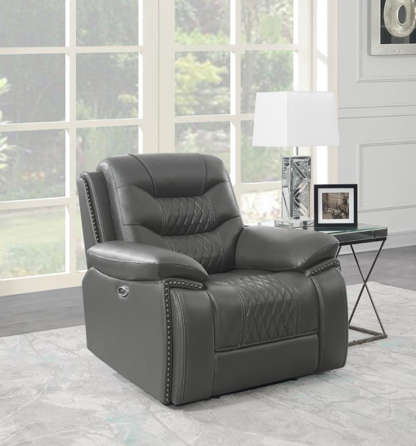 Flamenco Grey Power Recliner - MyWaynesHome #