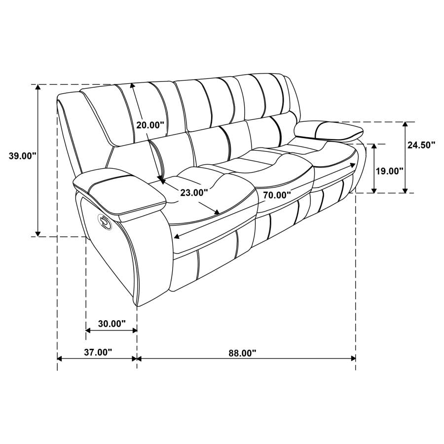 Camila Red Motion Sofa - MyWaynesHome #