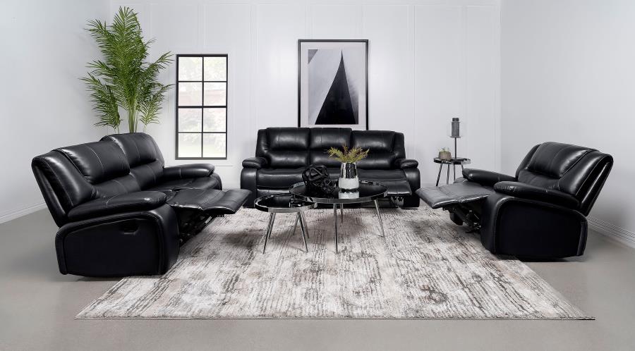 Black Motion Loveseat - MyWaynesHome #