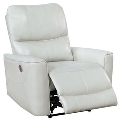 Greenfield Upholstered Power Recliner Chair Ivory - MyWaynesHome #