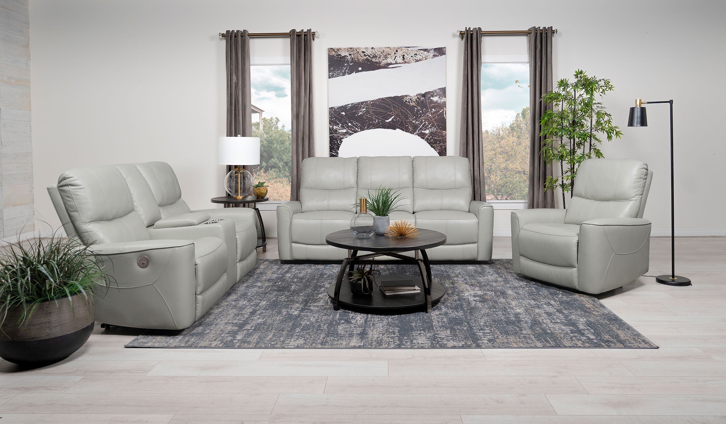 Greenfield Upholstered Power Recliner Chair Ivory - MyWaynesHome #