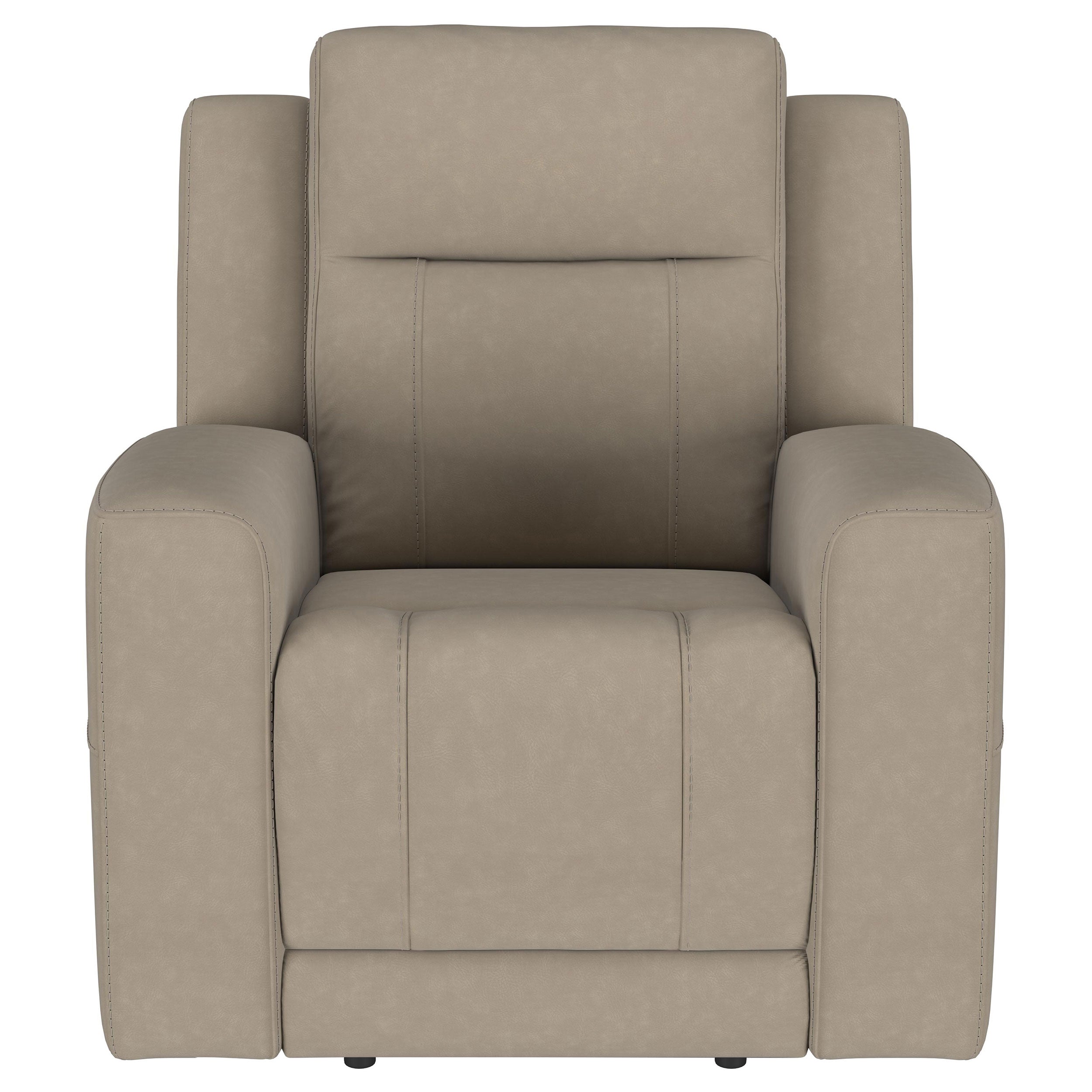 Brentwood Upholstered Recliner Chair Taupe - MyWaynesHome #