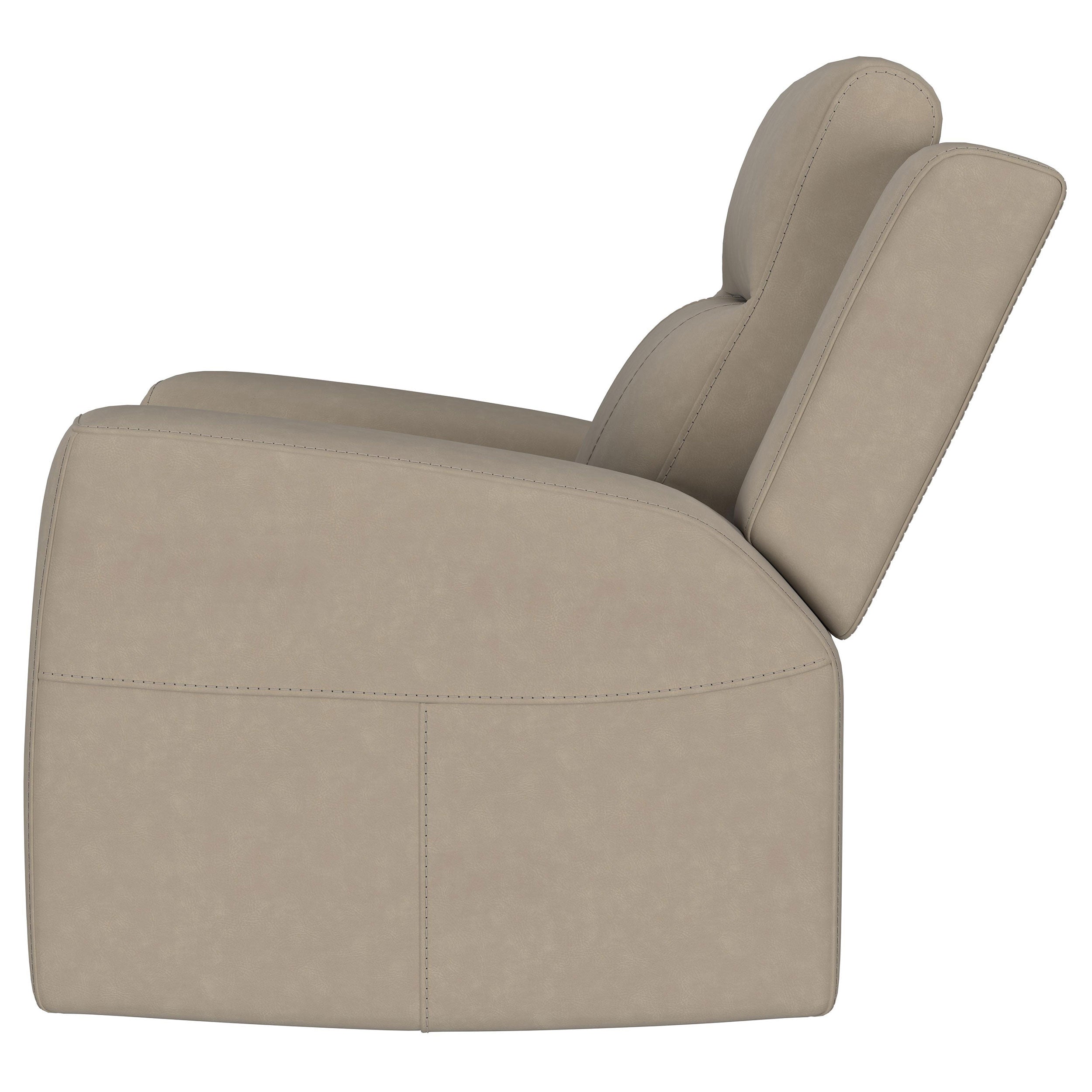 Brentwood Upholstered Recliner Chair Taupe - MyWaynesHome #