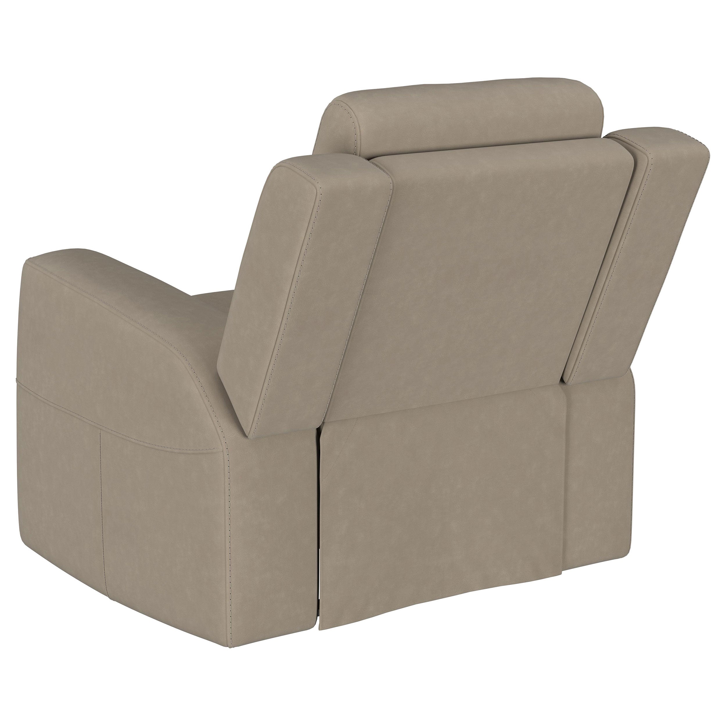 Brentwood Upholstered Recliner Chair Taupe - MyWaynesHome #