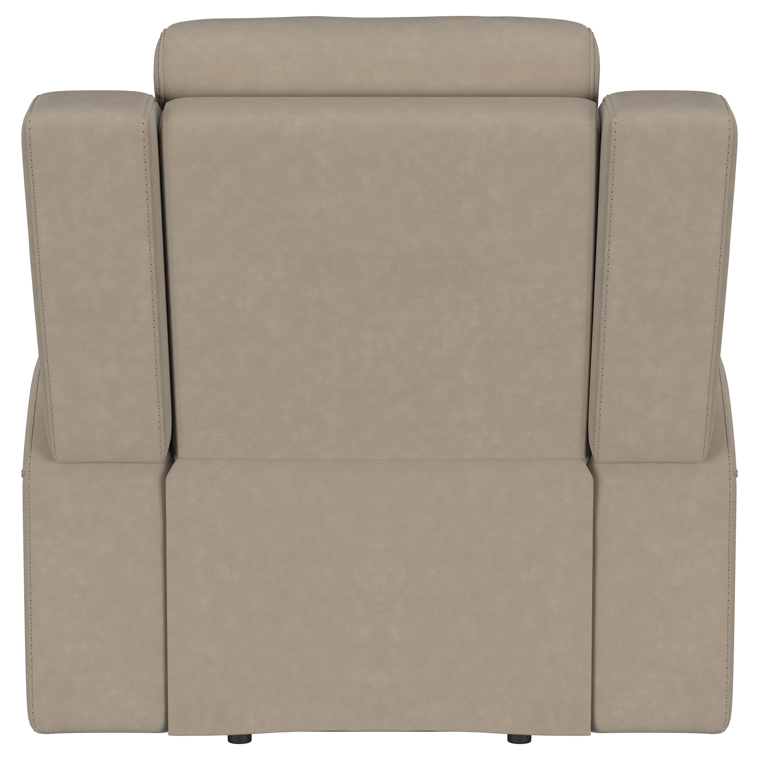 Brentwood Upholstered Recliner Chair Taupe - MyWaynesHome #