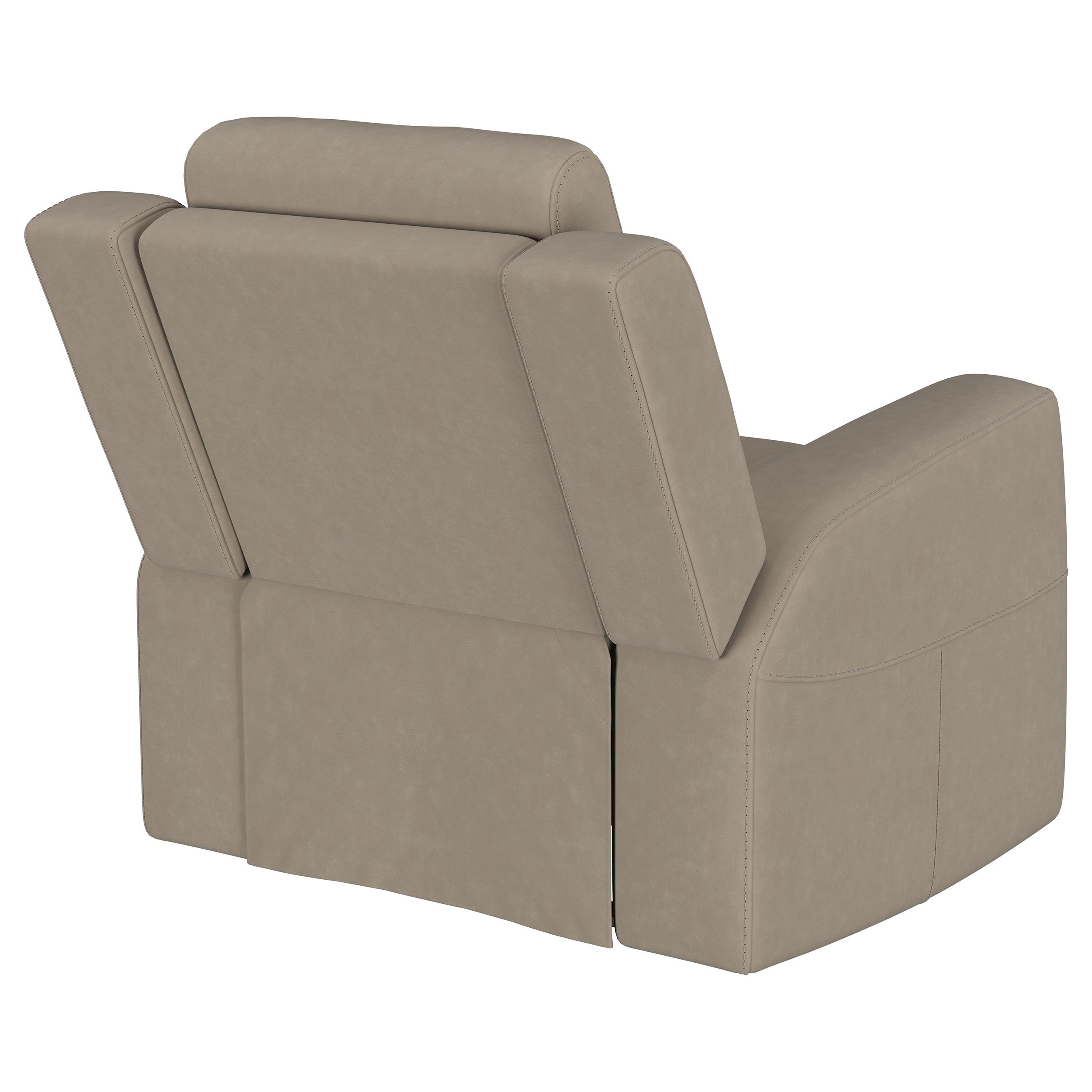 Brentwood Upholstered Recliner Chair Taupe - MyWaynesHome #