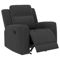 Brentwood Upholstered Recliner Chair Dark Charcoal - MyWaynesHome #