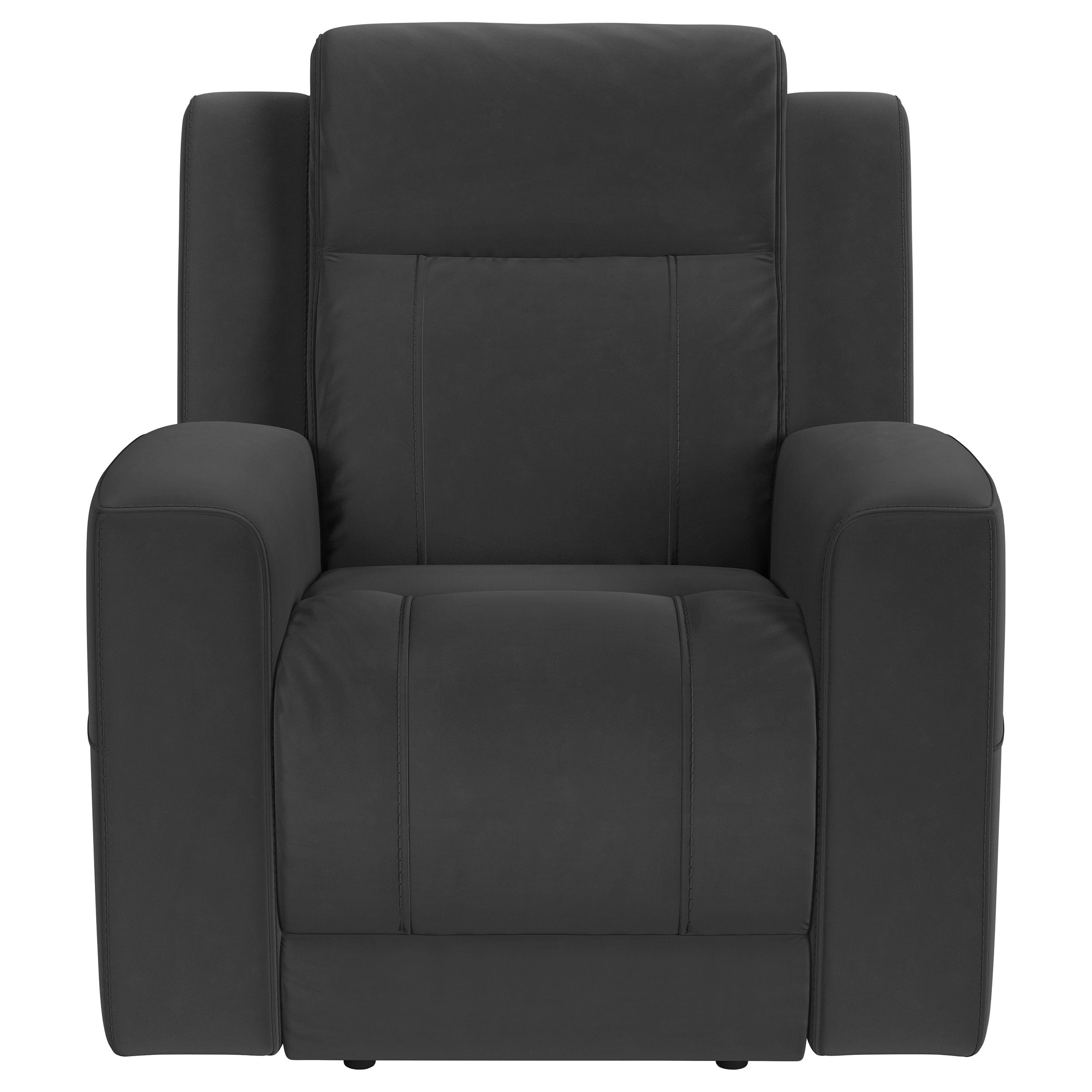 Brentwood Upholstered Recliner Chair Dark Charcoal - MyWaynesHome #