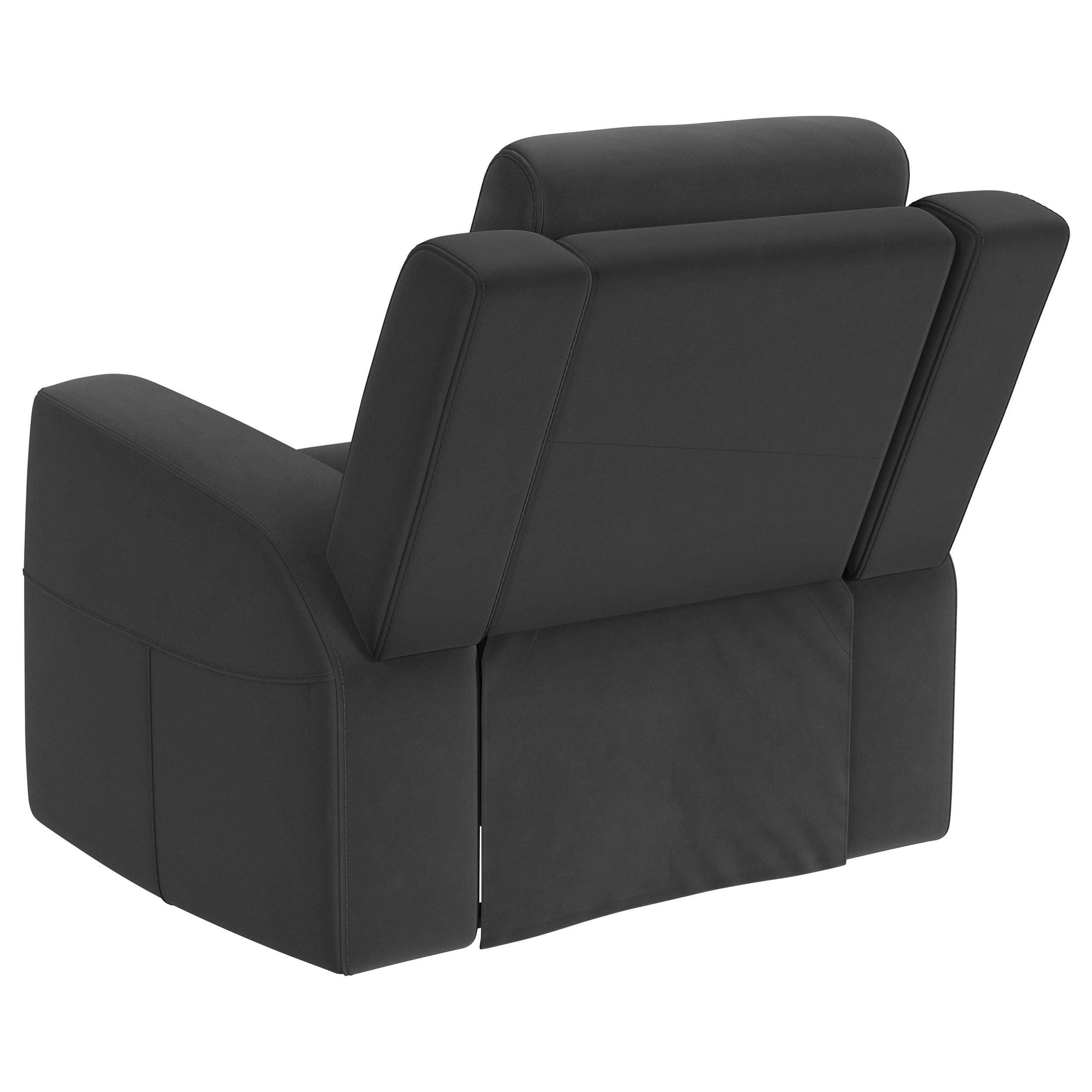 Brentwood Upholstered Recliner Chair Dark Charcoal - MyWaynesHome #