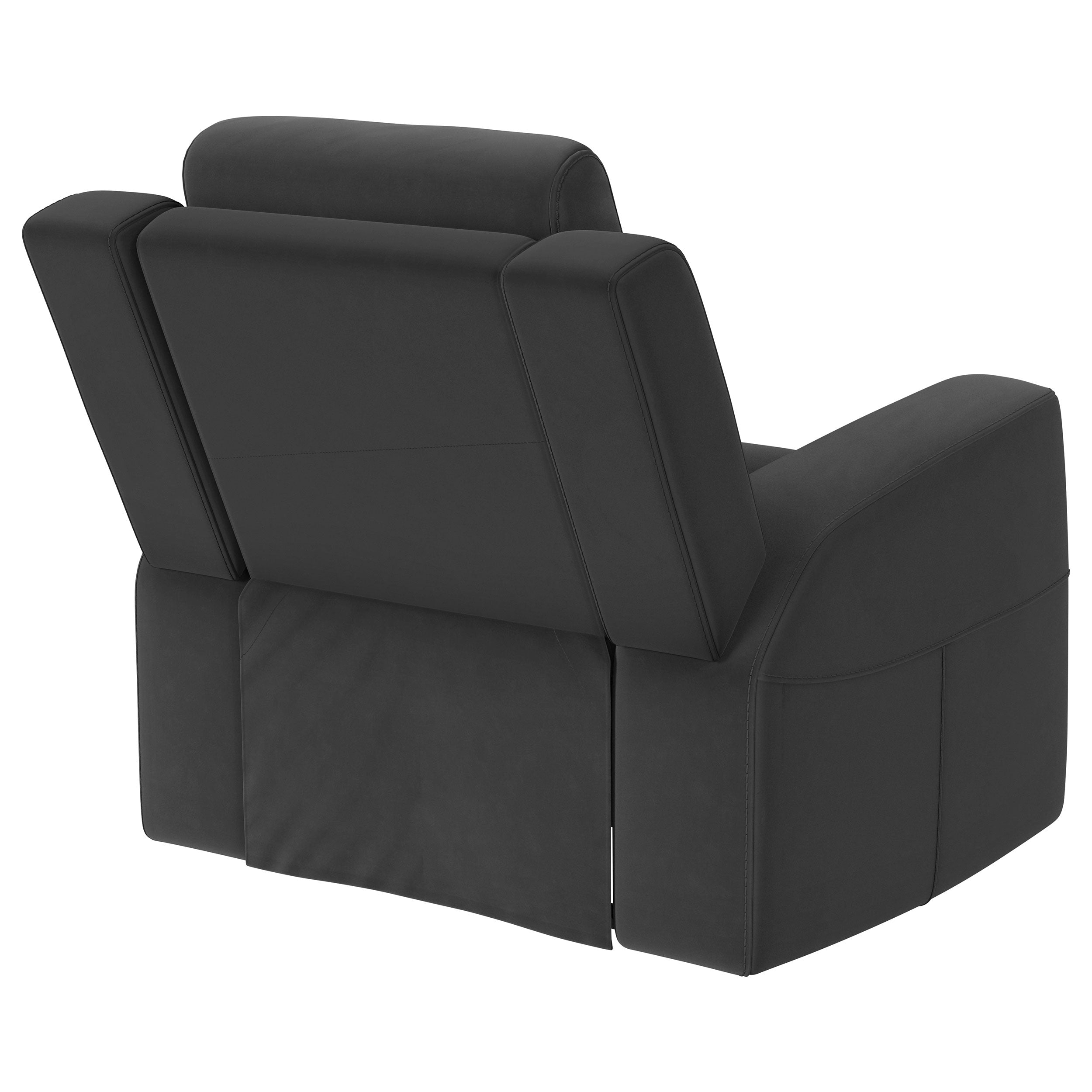 Brentwood Upholstered Recliner Chair Dark Charcoal - MyWaynesHome #