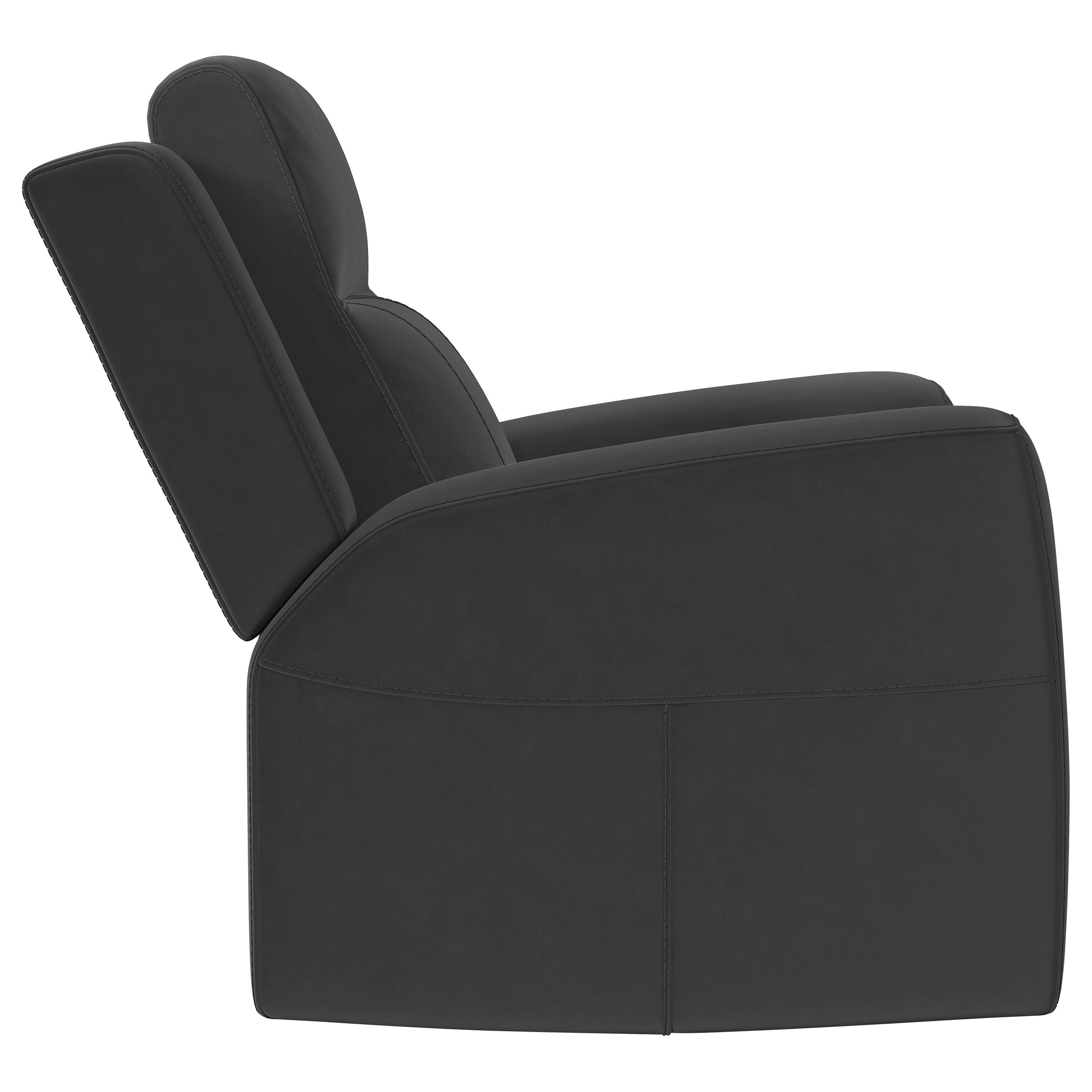 Brentwood Upholstered Recliner Chair Dark Charcoal - MyWaynesHome #
