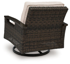 Monterey Point - Swivel Lounge Chair (Set of 2) - Dark Brown