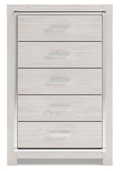 Altyra - Five Drawer Chest - White