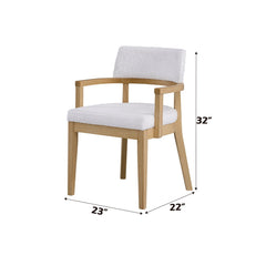 Kasem - Arm Chair (Set of 2) - Gorge Fabric & Oak