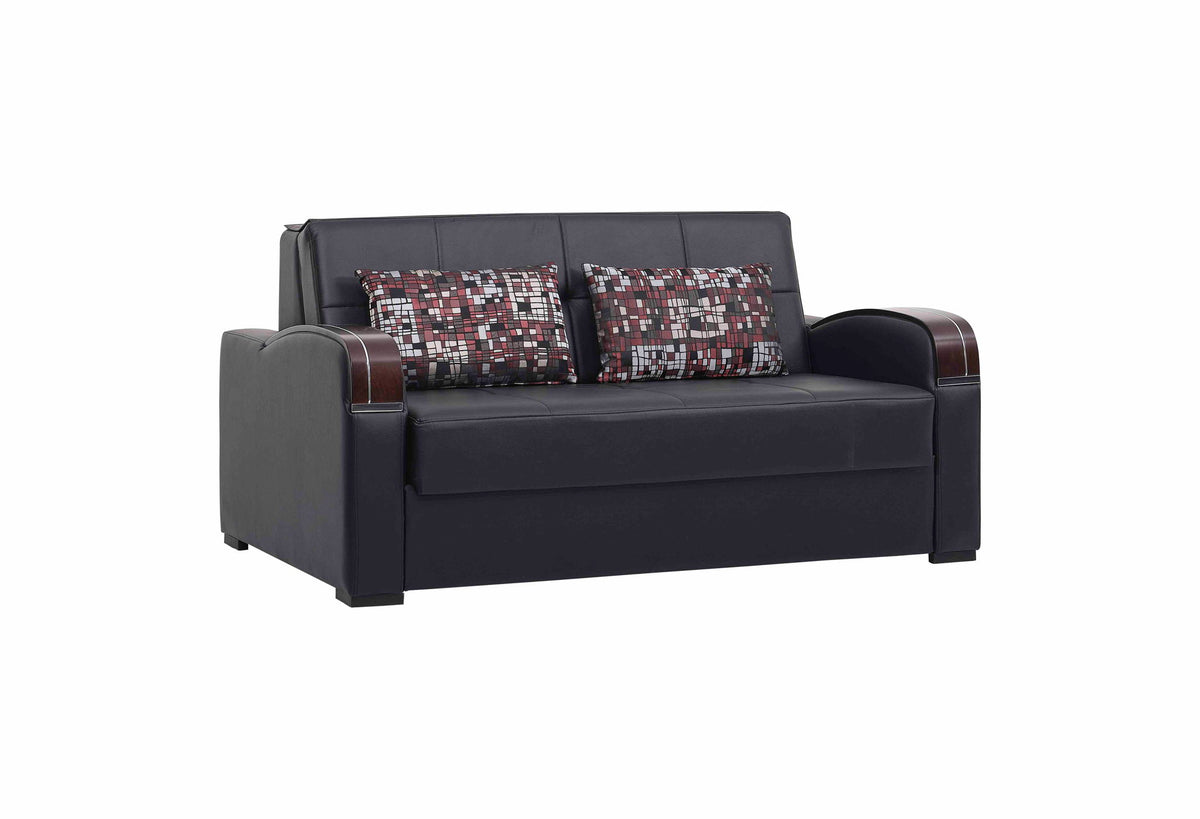 Ottomanson Sleep Plus - Upholstered Convertible Loveseat With Storage