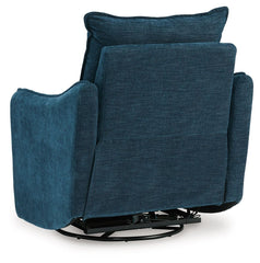 Mcburg - Swivel Power Recliner - Navy