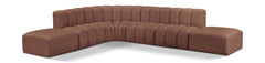 Arc - Faux Leather 7 Piece Corner Modular Sofa