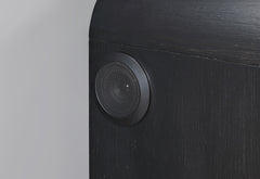 Beckett - Nightstand With LED, Cooler And Speaker - Black / White