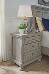 Lettner - Two Drawer Night Stand - Light Gray