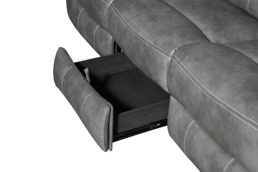 Conrad Grey 2 Pc Motion Sofa Set - MyWaynesHome #